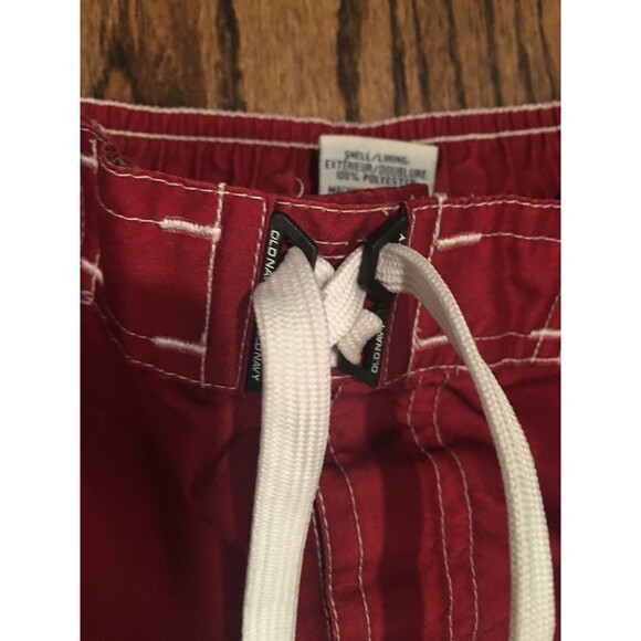 Boys Old Navy Maroon Swim Suit Trunks - Size Small - Picture 3 of 6